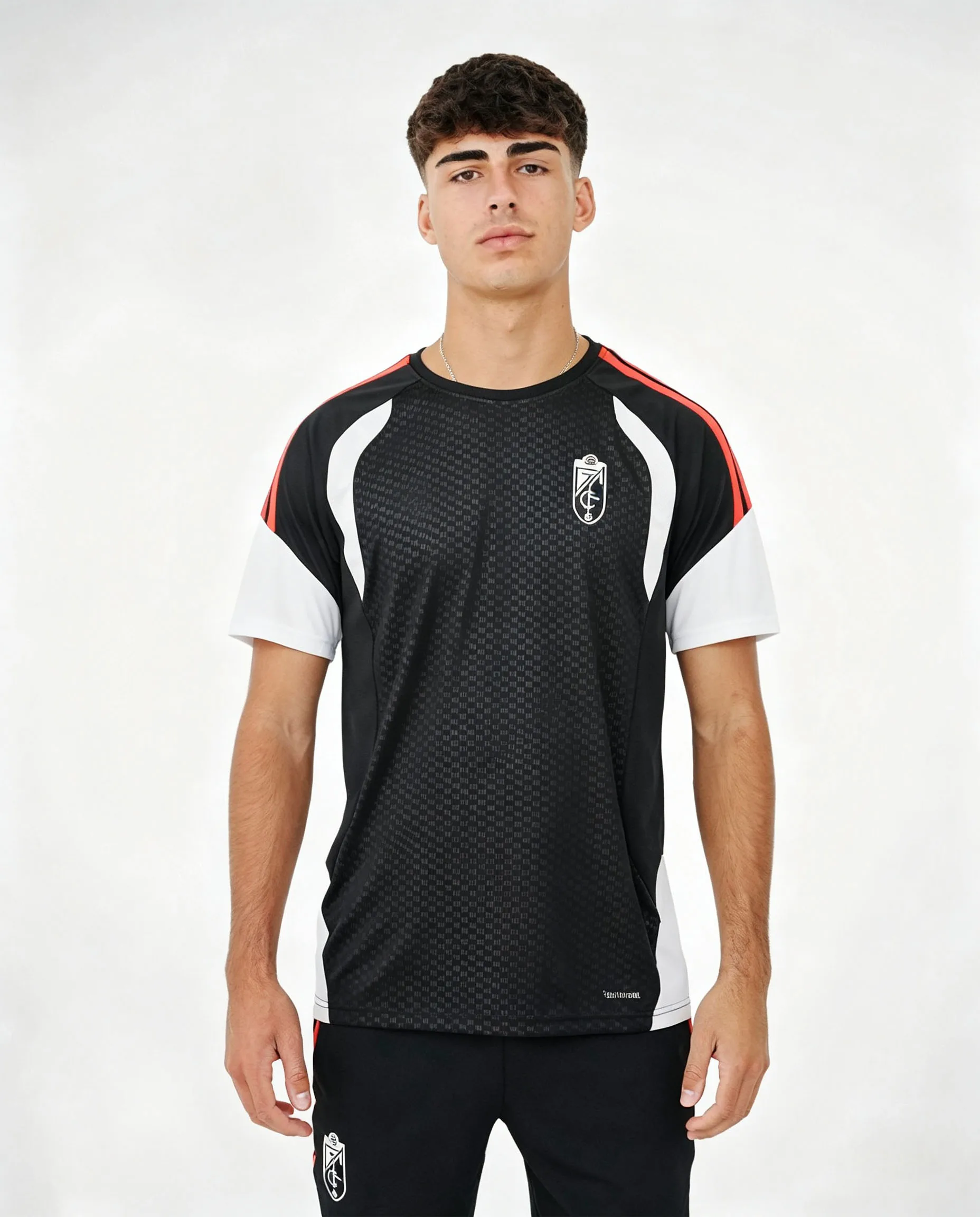 2026 Granada 3D-gedrucktes Fußballtrikot für Herren, Sommer, schnelltrocknend, atmungsaktiv, kurzärmeliges T-Shirt, Familien-Partnerlook – Detail 5