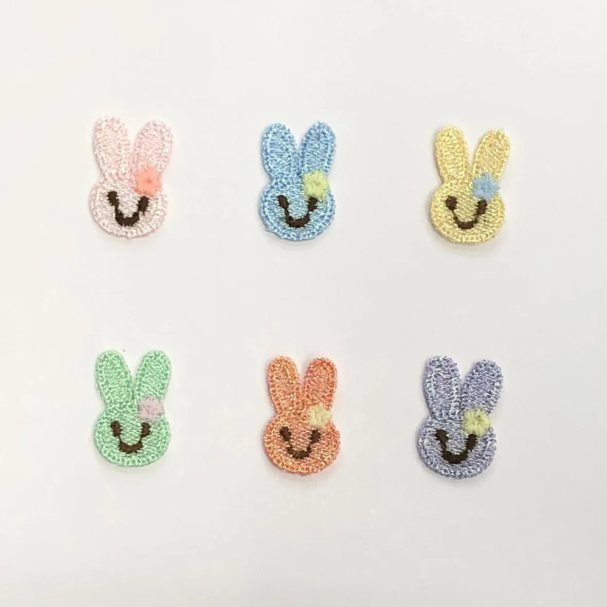 30PCS Small fresh gold thread embroidery bunny embroidery cloth stickers cute decorative hairpin DIY clothing accessories patch