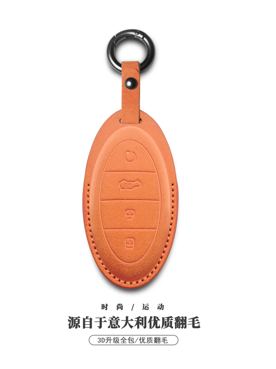 For BYD YangWang U8 U9 Italian Suede Key Case Key Chains Car Accessories