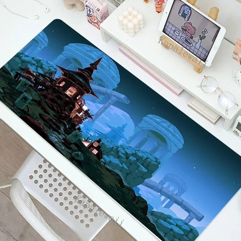 Pixel Art Gaming MousePad XXL Computer Laptop Gamer Extended Mouse Mat Large Anime Mouse Pad 900x400 Keyboard Kawaii Desk Mat