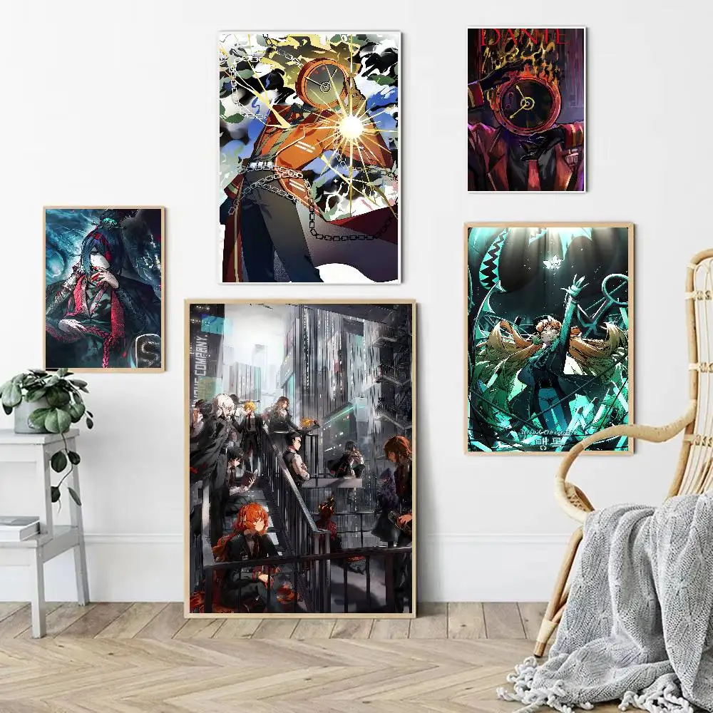Game Limbus Company Anime Poster Wall Art For Home Bar Cafe Movie Theater Decor DIY Vintage Print For Un