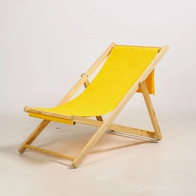 China Modern beach Chair Chair durable Outdoor Pool Sun wood Foldable Folding Sling Adult Beach Deckchairs