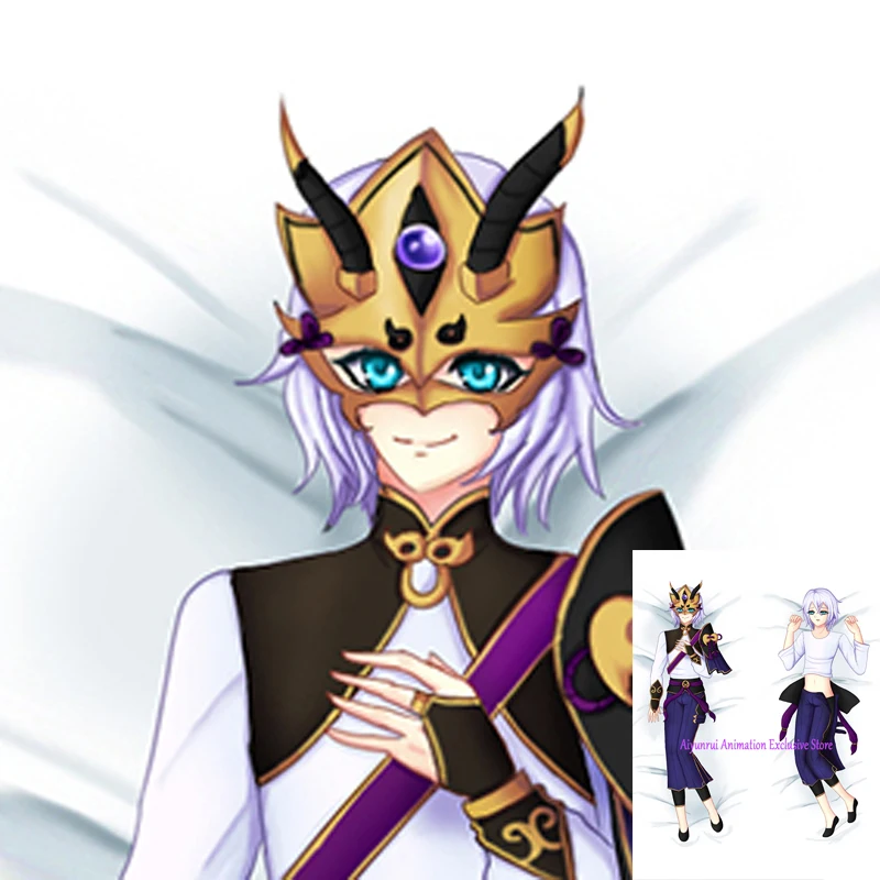 

Anime Dakimakura Pillow Case Lanling Wang Sexy and Busty Beautiful Girl Double-Sided Halloween