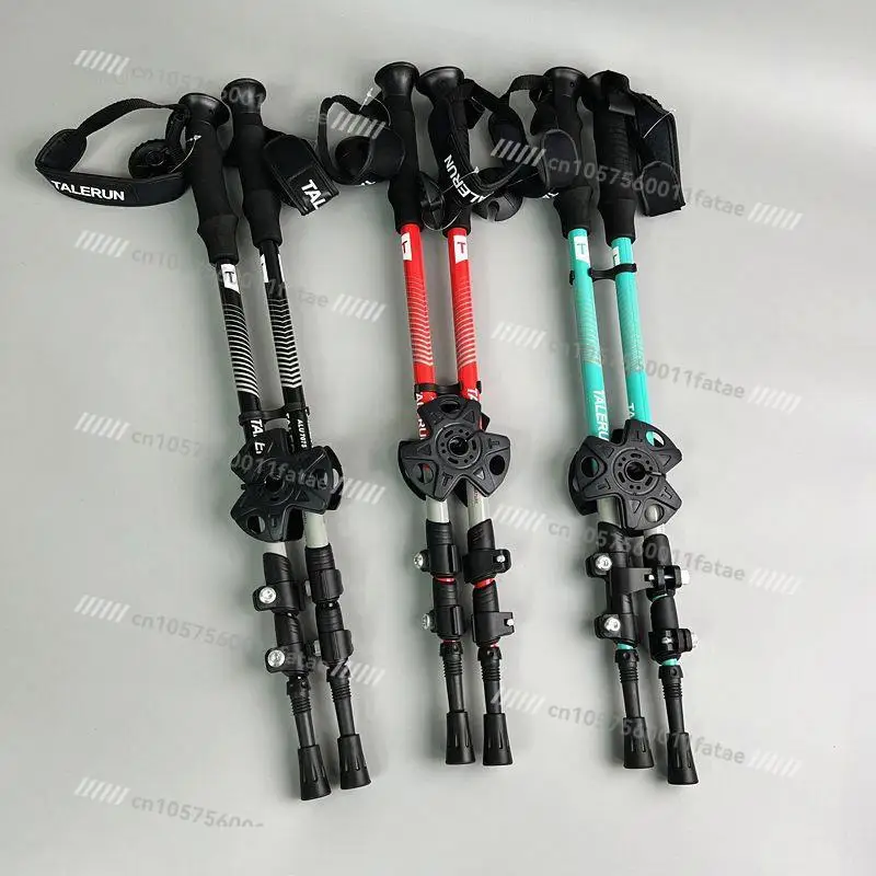

Three Outdoor Hiking Canes, A Pair of Climbing Canes, Telescopic Crutches