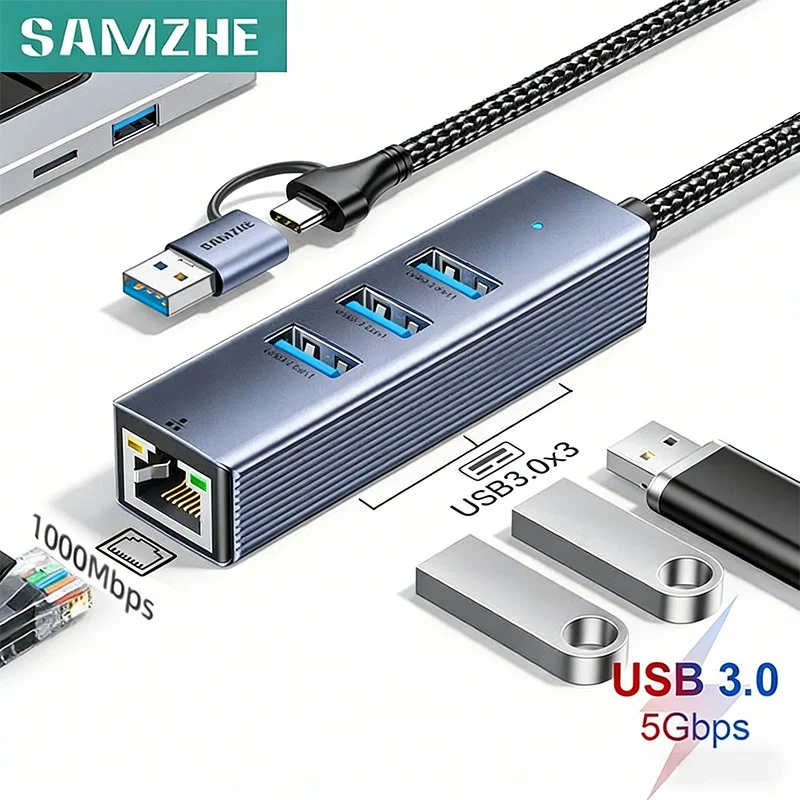 Samzhe 4-In-1 Usb 3…