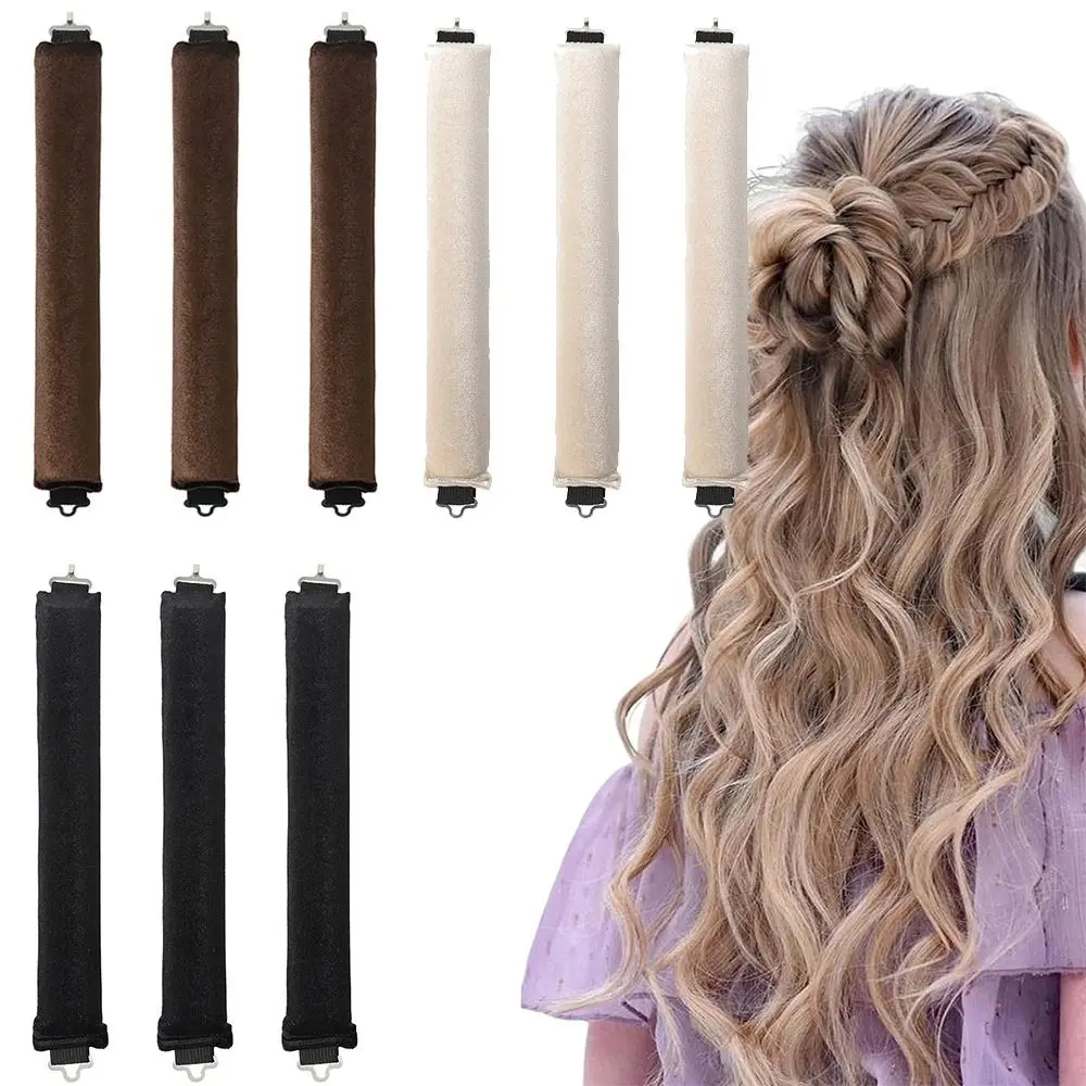 Sponge Curling Lazy Heatless Curling Rod Big Wave Plush Non-Heat Curling Irons Bouncy Curling Hair Head Hair Curler