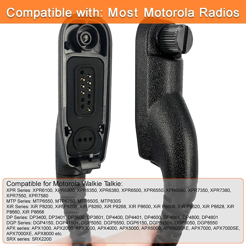 Mikrofon Speaker untuk APX 6000 7000 8000 XPR 6350 7350 7550e XiR P8200 P8260 P8268 Motorola Radio Earpiece bahu dengan Jack 3.5mm