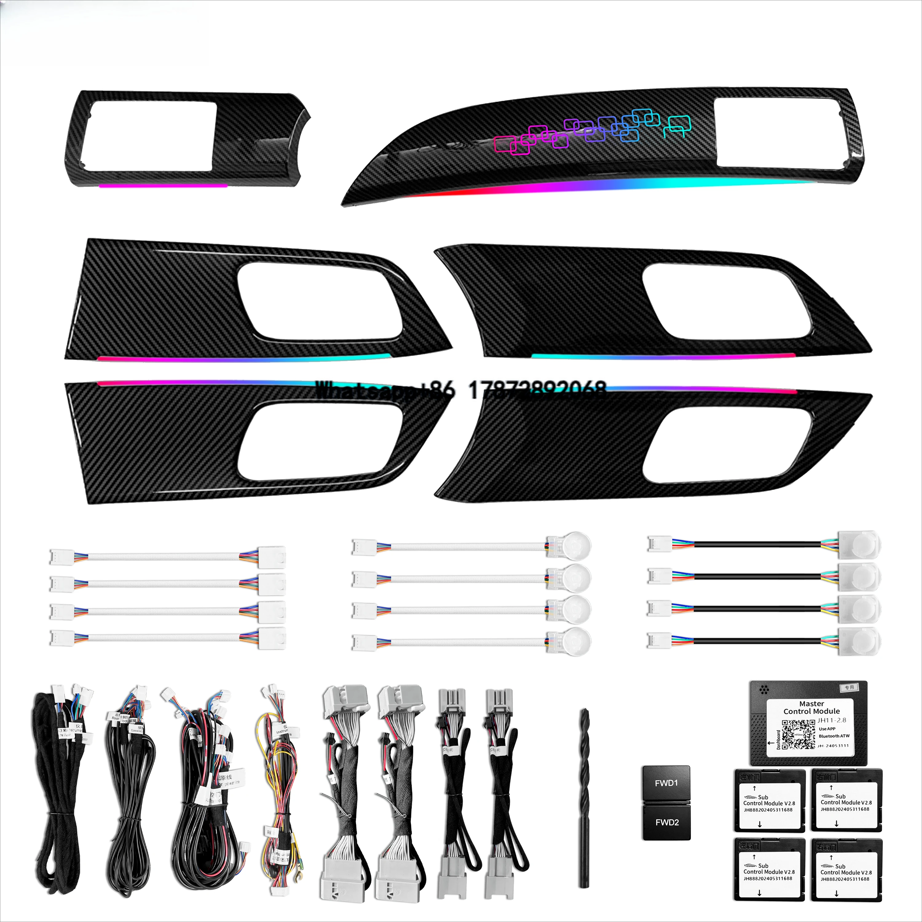 

Upgrade Symphony Led Car Interior Ambient Lighting for Accord 9th Gen 2013-2017 Atmosphere Strip Accessories Decoration