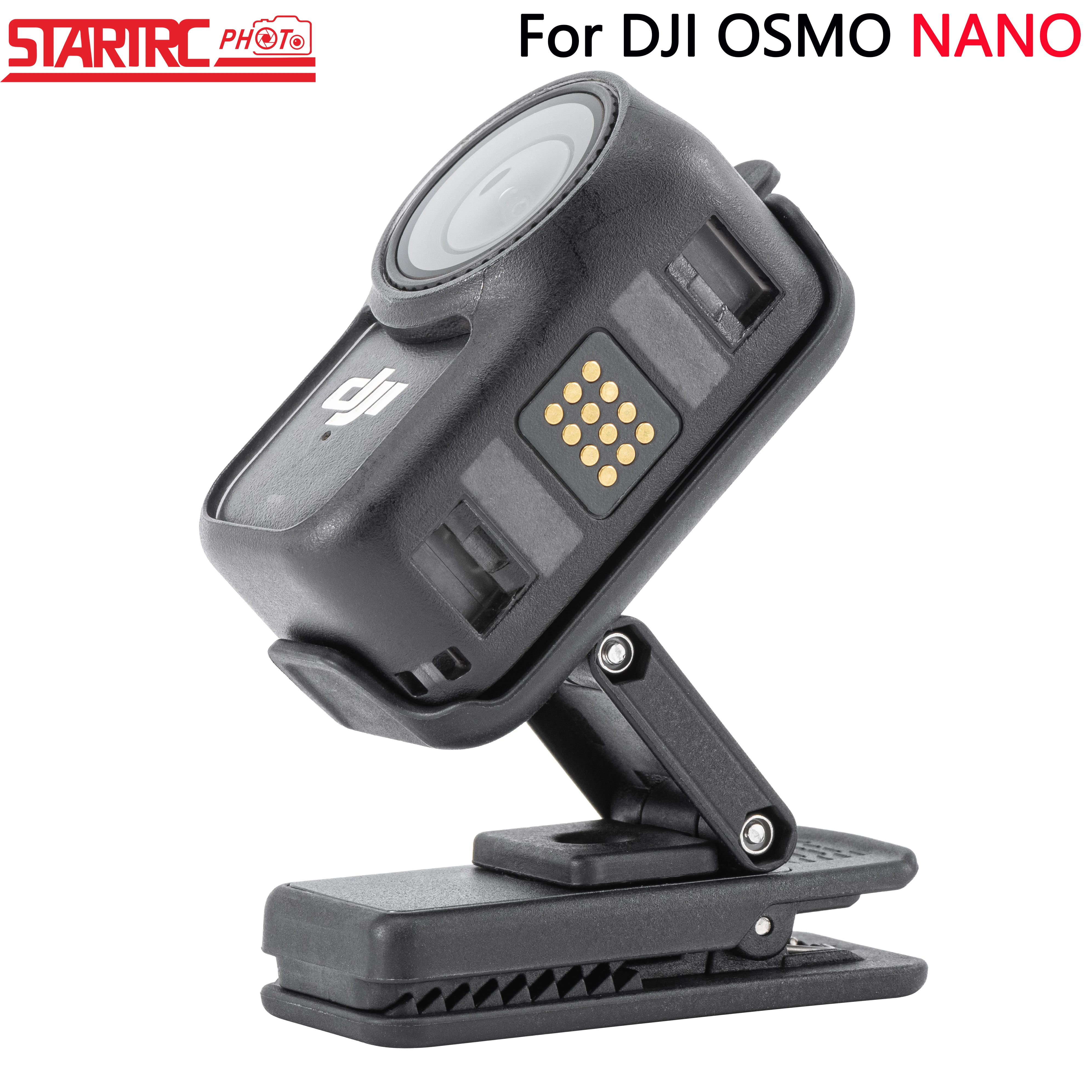 Upgraded Version Backpack Clip Mount for DJI Osmo Nano Accessories Horizontal Vertical Quick Release Nano Camera Clip