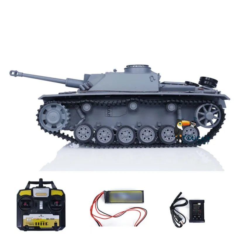 마토 메탈 1/16 스케일 RTR RC 탱크 그레이 독일 스투그 3형 적외선 버전 1226 4채널 2.4GHz RC 모델 TH00669-SMT8