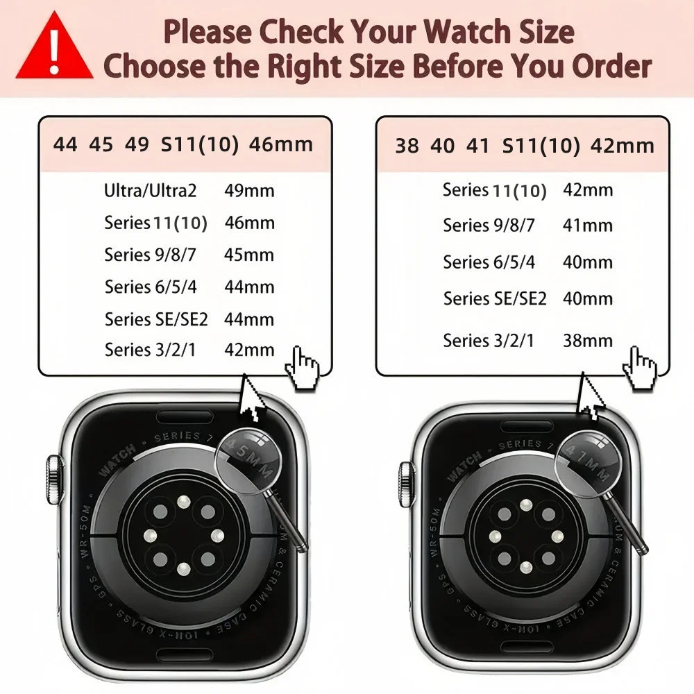 Nylon Strap For Apple Watch Band Ultra 1-3 49mm S11 46mm 42mm 45mm 41 44mm 38 Wave pattern Bracelet For iWatch Series 10 9 8 7 6