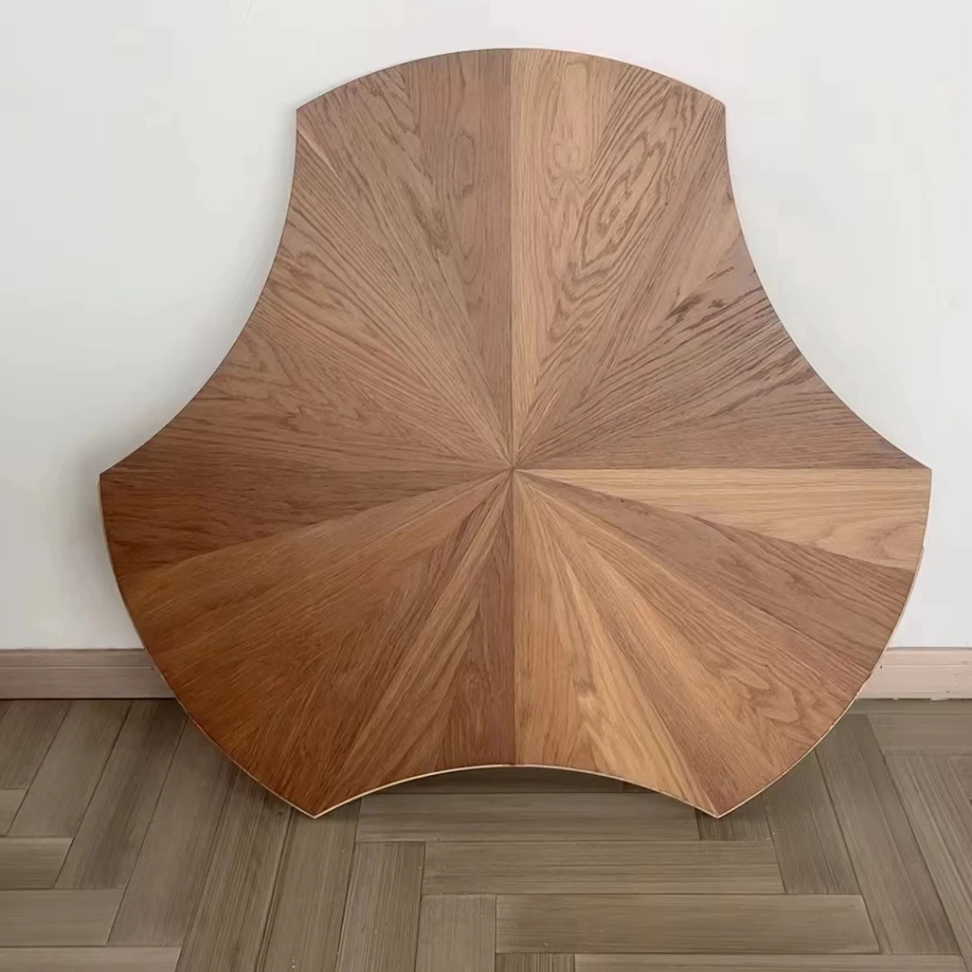 نسخة مخصصة من أرضيات البلوط الأبيض، باركيه خشبية فاخرة صديقة للبيئة مقاس 15 مم، بلاط خشبي حديث هندسي