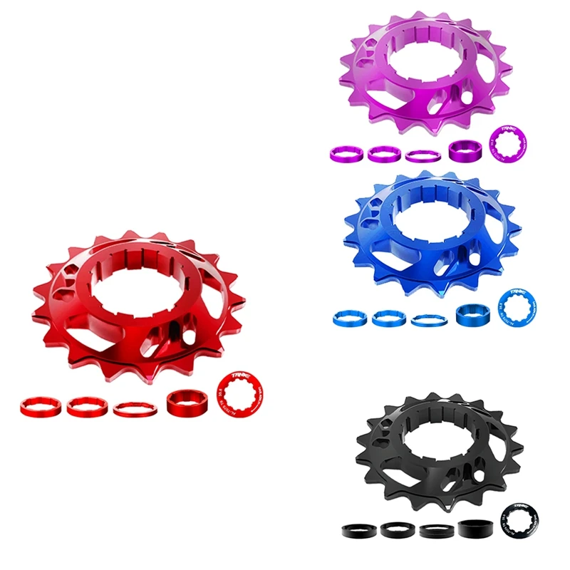 TANKE Single Speed Flywheel Conversion Kit 18T Cassette Cog Road Bike Sprocket For Freewheel Chain