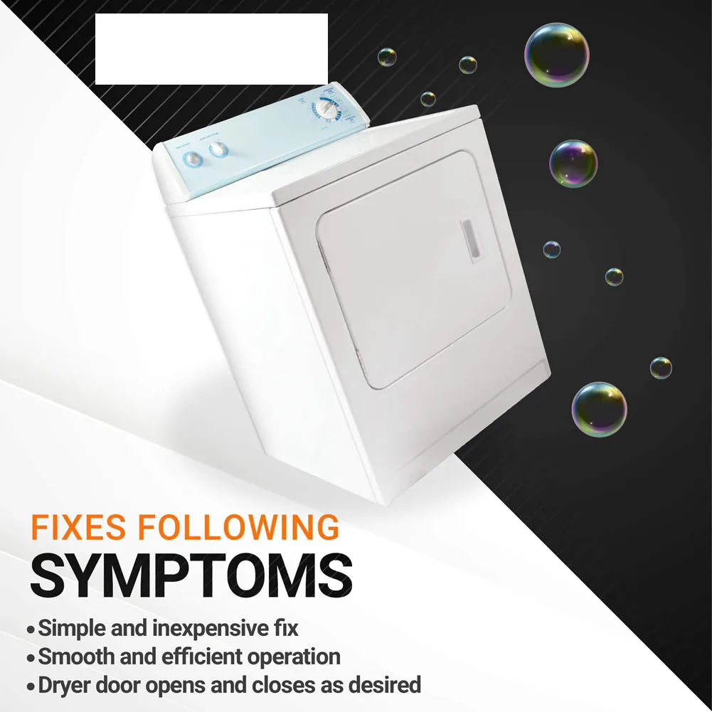 2Pieces Suitable for W10861225 W10714516 Clothes Dryer Door Handle Replacement Parts Replacement AP5999398 PS11731583