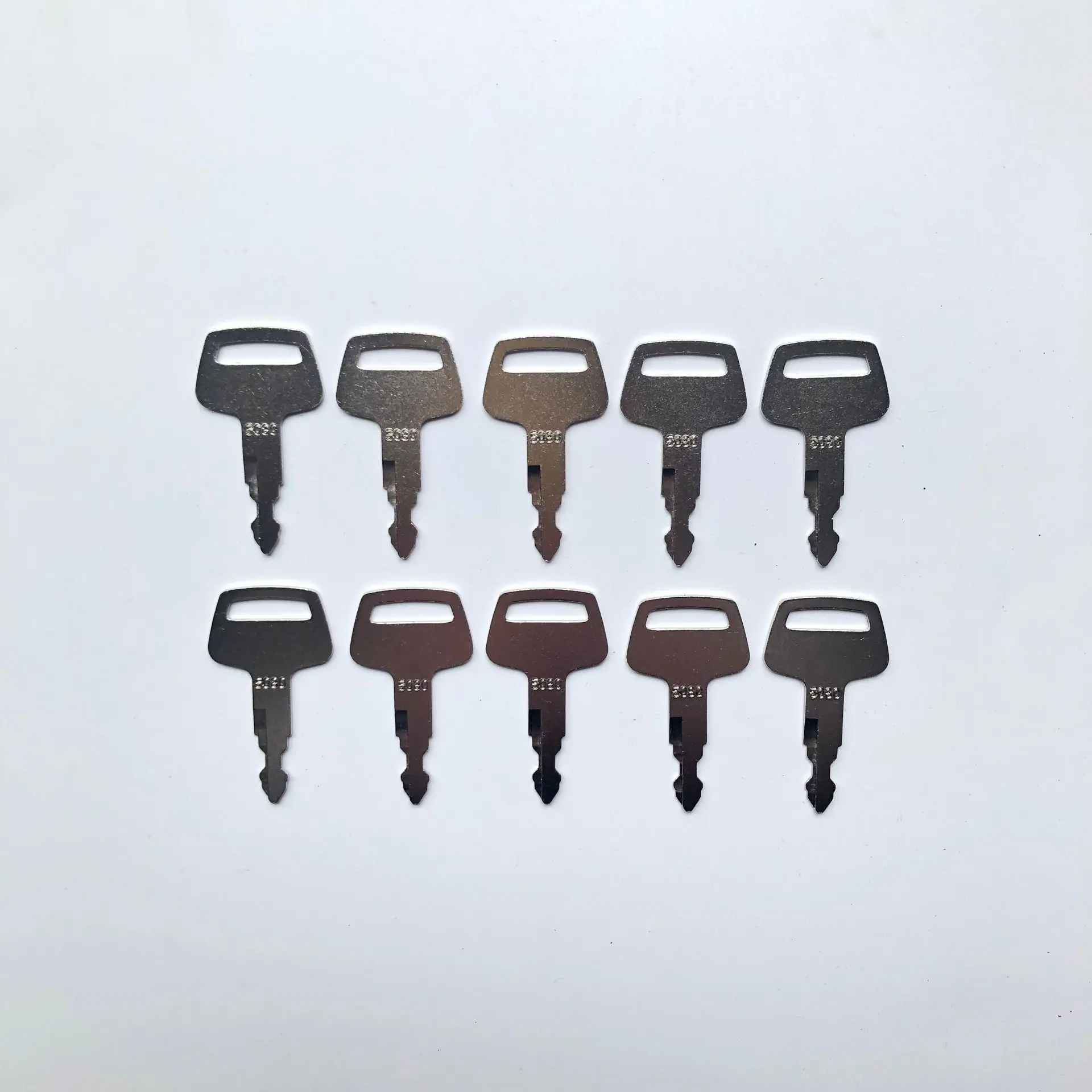 10PCS 5080 Key for IHI Skid Steer Excavator Heavy Equipment Ignition Key 69027029 1 order