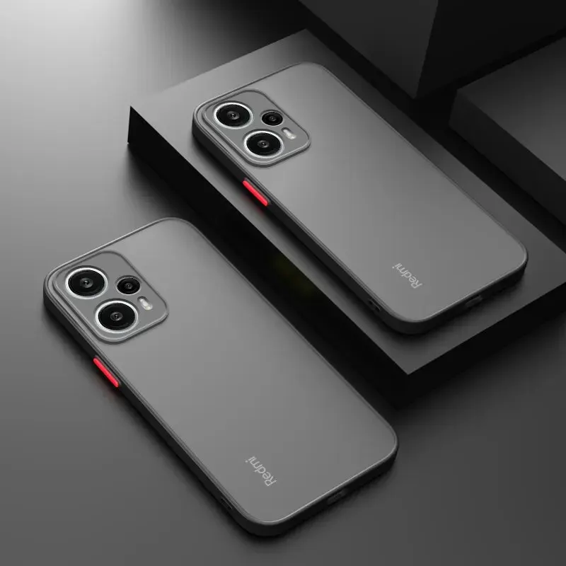 Matte Armor Hülle für Xiaomi Redmi Note 12 Turbo 12S Note12 Pro Plus Speed 12c 12 Pro+ Luxus Hybrid Hart-PC Rückseite Funda