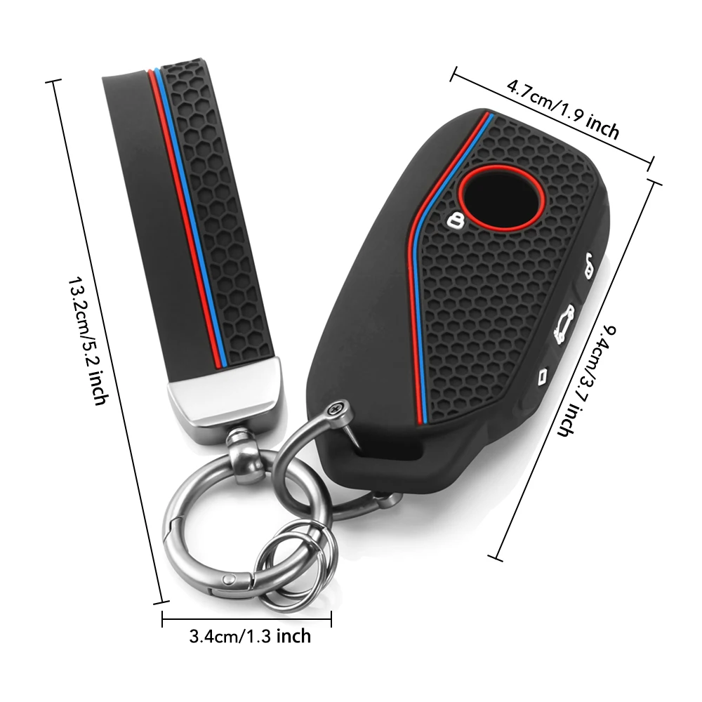 Obudowa etui na kluczyk samochodowy do BMW Serii 7 735i 740Li X7 X1 U11 2023 I7 G07 LCI XM 2023 Akcesoria do breloczków
