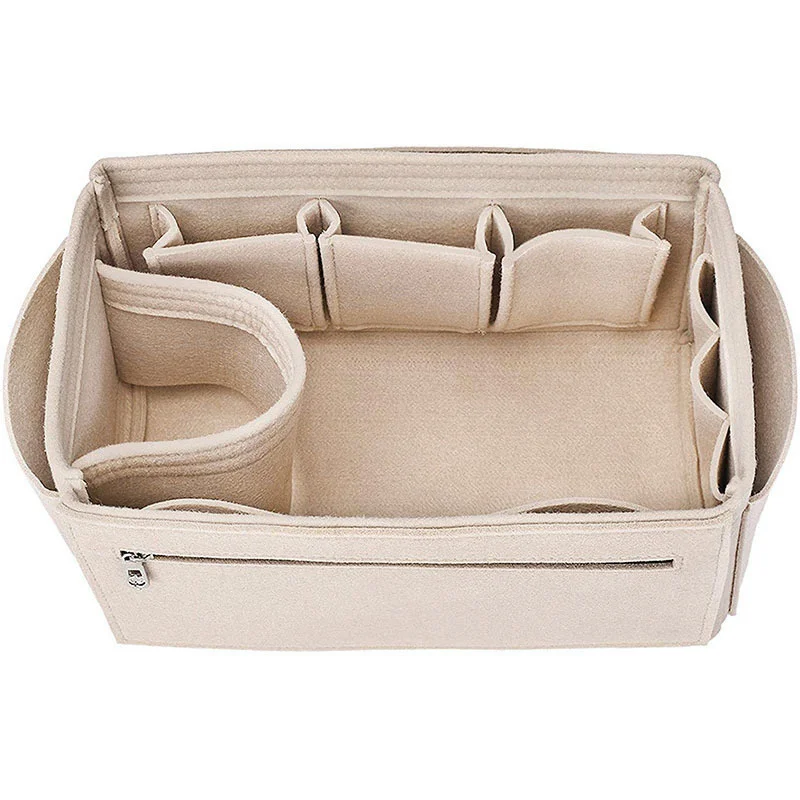 Felt Liner Bag Lining Small, Medium And Large Tote Finishing Dividing Storage Bag Inside Bag Portable Travel Cosmetics Storage