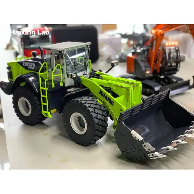 1/14 JDModel Metal RC Hydraulic Loader ZW370 Remote Control Earth Mover Construction Vehicle Trucks Cars Toys for Boys