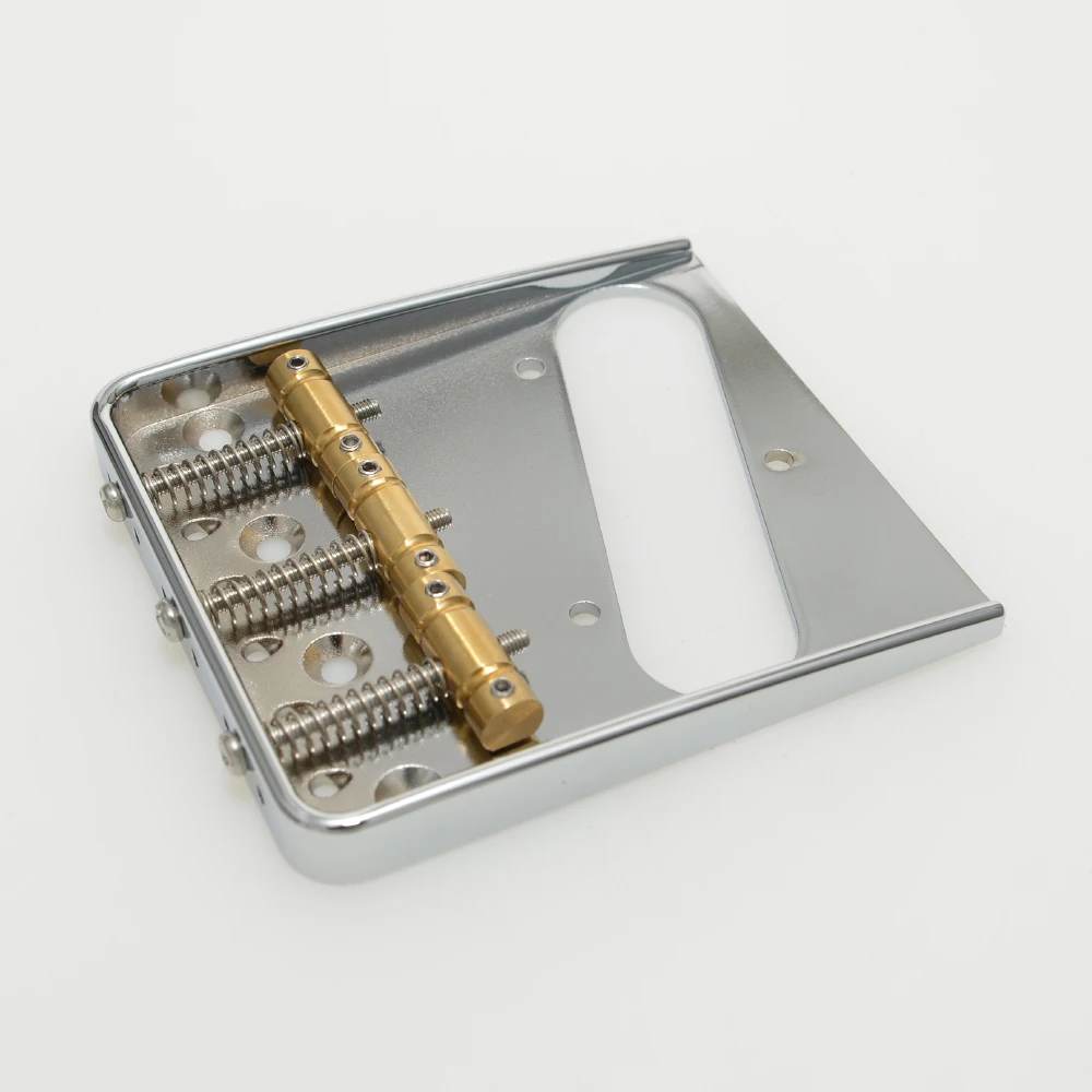 Electric Guitar Bridge Go-toh Brass Saddle TL Bridge Aluminum Alloy Base oblique Style for TLcaster Style Guitar
