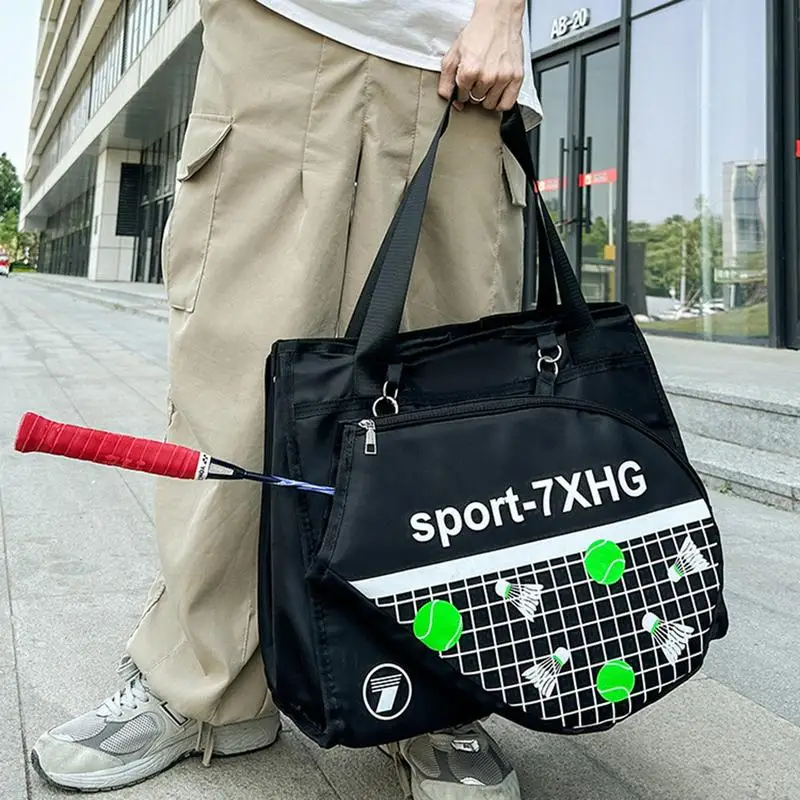 Tennis Bags For Men Badminton Bag Large Capacity Tennis Racket Bags Waterproof Badminton Backpack Tennis Tote Bag For Basketball