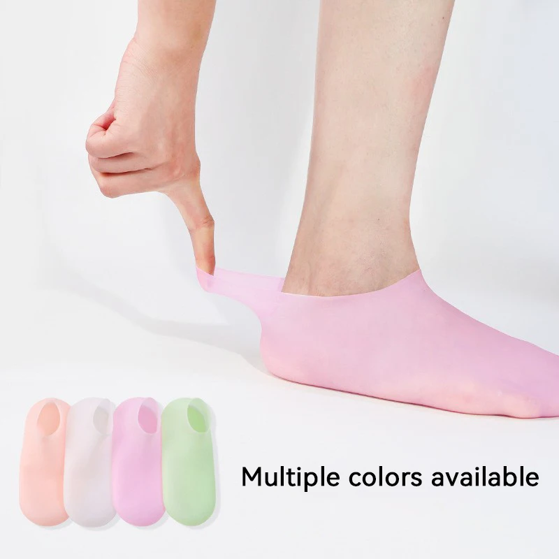 1Pairs Silicone Moisturizing Foot Socks For Dry Cracked Feet Foot Care Socks Spa Pedicure Socks Massage Moisturizing Gel Sock