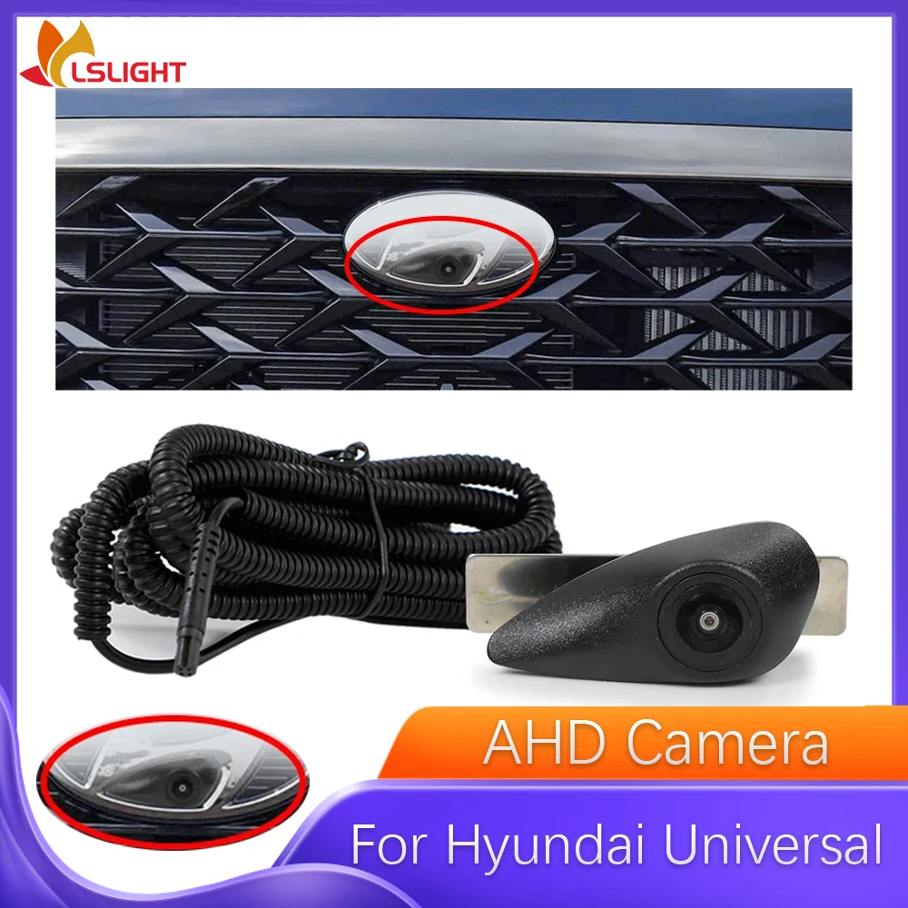 

For Hyundai Universal Car Front View Camera Night Vision AHD Camera Fisheye 150° Lens Waterproof Monitor Electronics Accessories