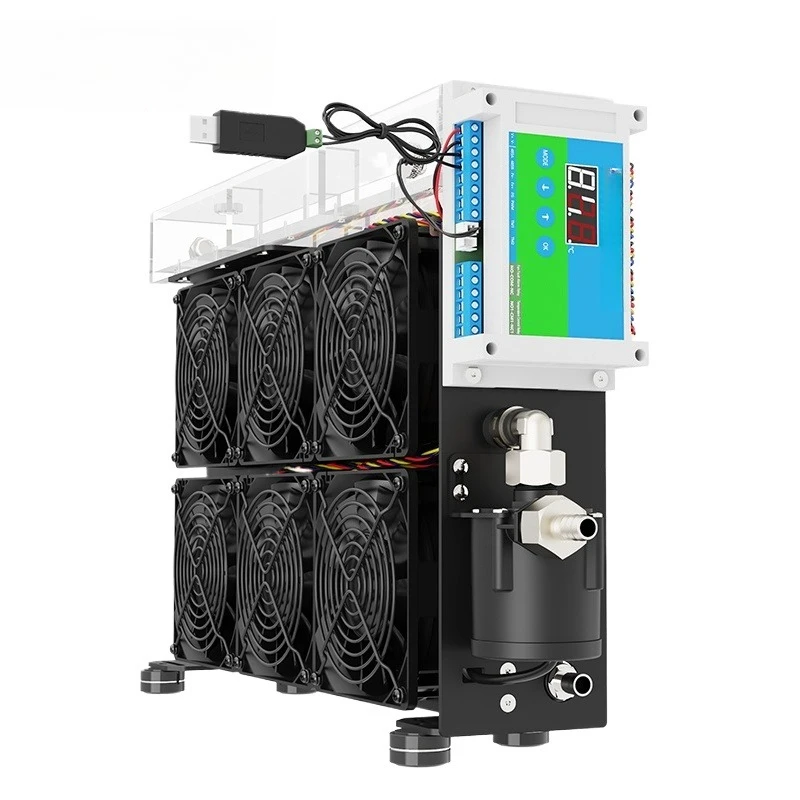 High-power heat dissipation module large-screen display manual speed regulation computer control