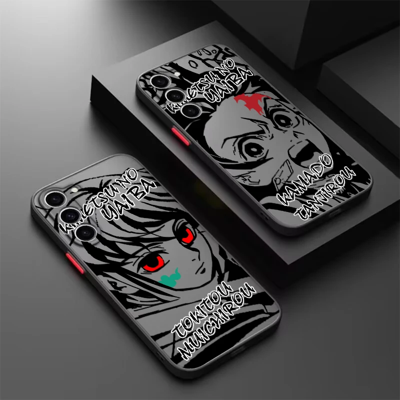 

Anime Demon Slayer Comics Frosted Translucent For Samsung Note 20 A35 A03 A54 A35 A22 A34 A14 A24 A04 A55 5G TPU Phone Case