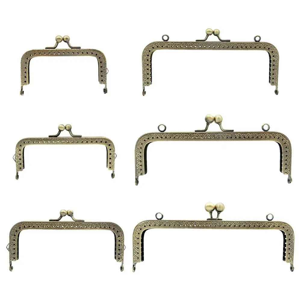 Mini Metal Purse Frame Kiss Clasp Bag Hardware Vintage Bag Kiss Clasp Lock Bag Frame Buckle DIY Craft