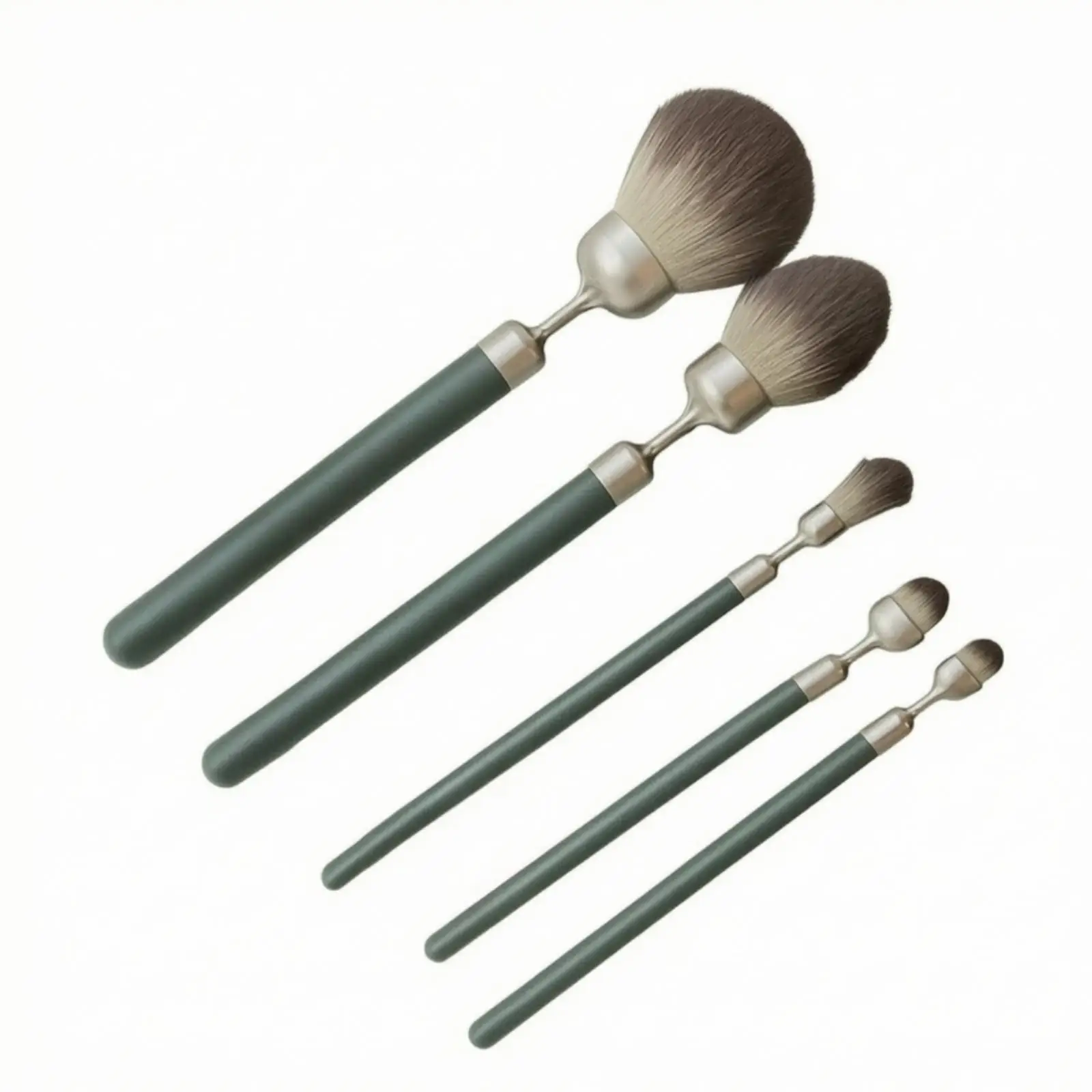 5 Pieces Makeup Brushes Portable Makeup Brush Set with Storage Box for College Students, Travel, Vanity
