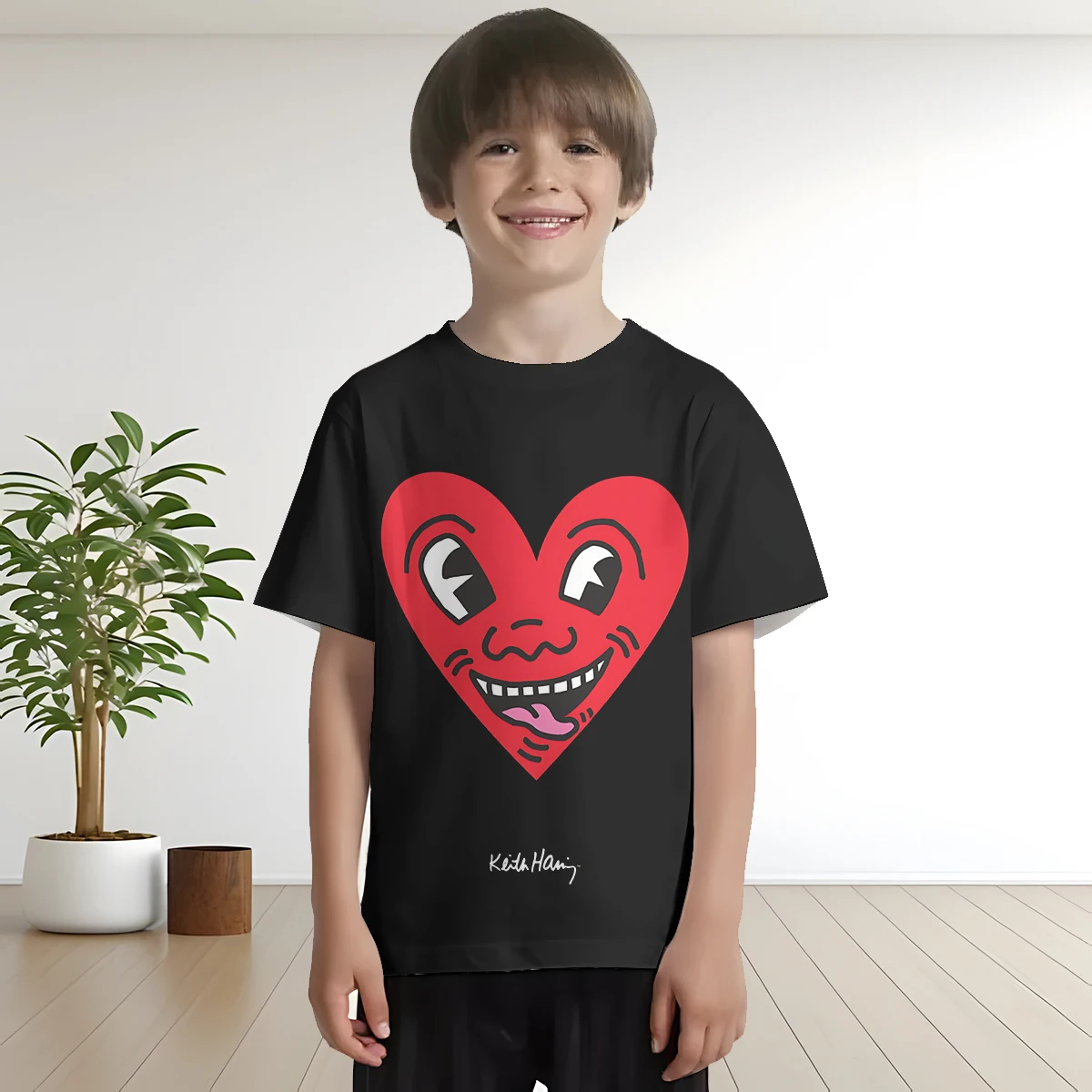 3D Print Keith Harings Baby Clothing 5 to 14 Years Male Outdoor Clothes for Children Boy Girl Child T-Shirt Top Shirts