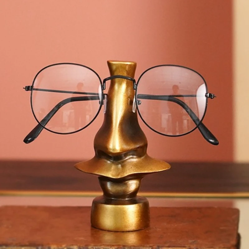 

Creative Glasses Stand Resin Exquisite Eyewear Holder Retro Travelling Eyeglasses Display Shelf Bedroom Glasses Organizer Rack