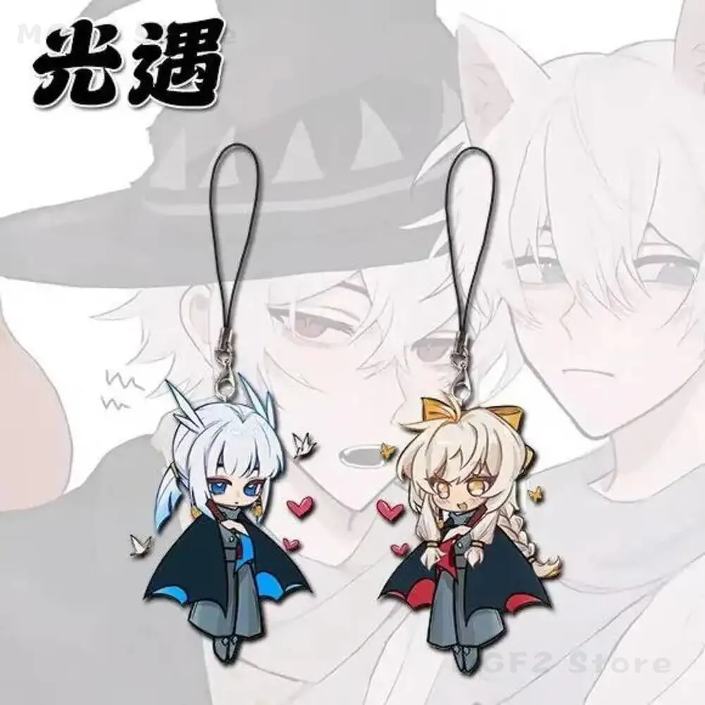 

Sky: 2Pcs Children of the Light Cosplay Acrylic Cute Mobile Phone Chain Pendant Lanyard Bag Backpack Pendant Decoration Gift Sk