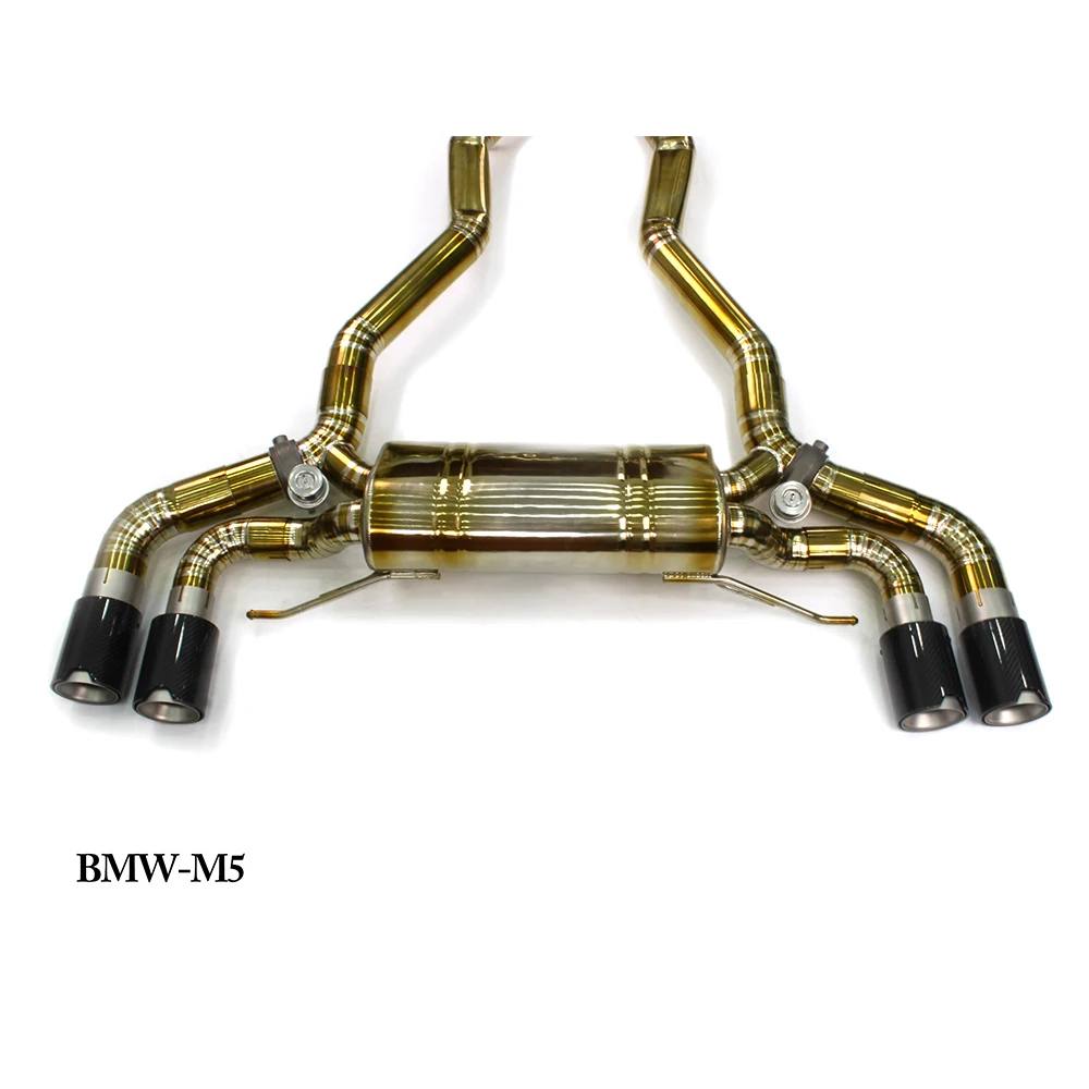 Custom Valvetronic Catback Exhaust System For M5 F90 44t 20182023 Titanium Steel Pipe With Tips Exhaust System Catback Exhaust