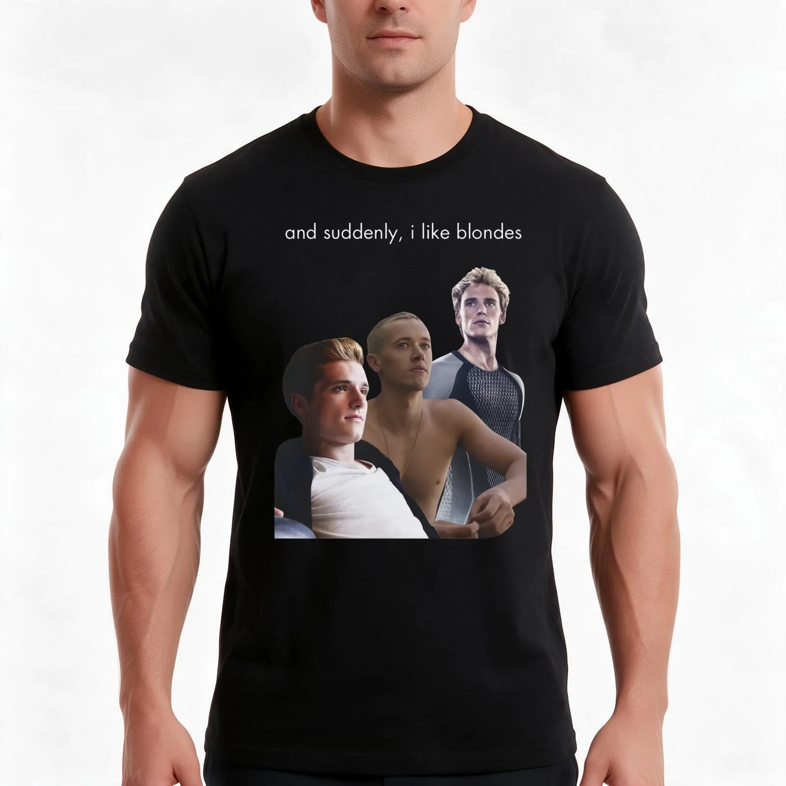 Tom Blyth And Josh Hutcherson T-Shirt, Summer Casual Cotton Tee, Oversized Streetwear Tops, Vintage Graphic Print, 100% Cotton