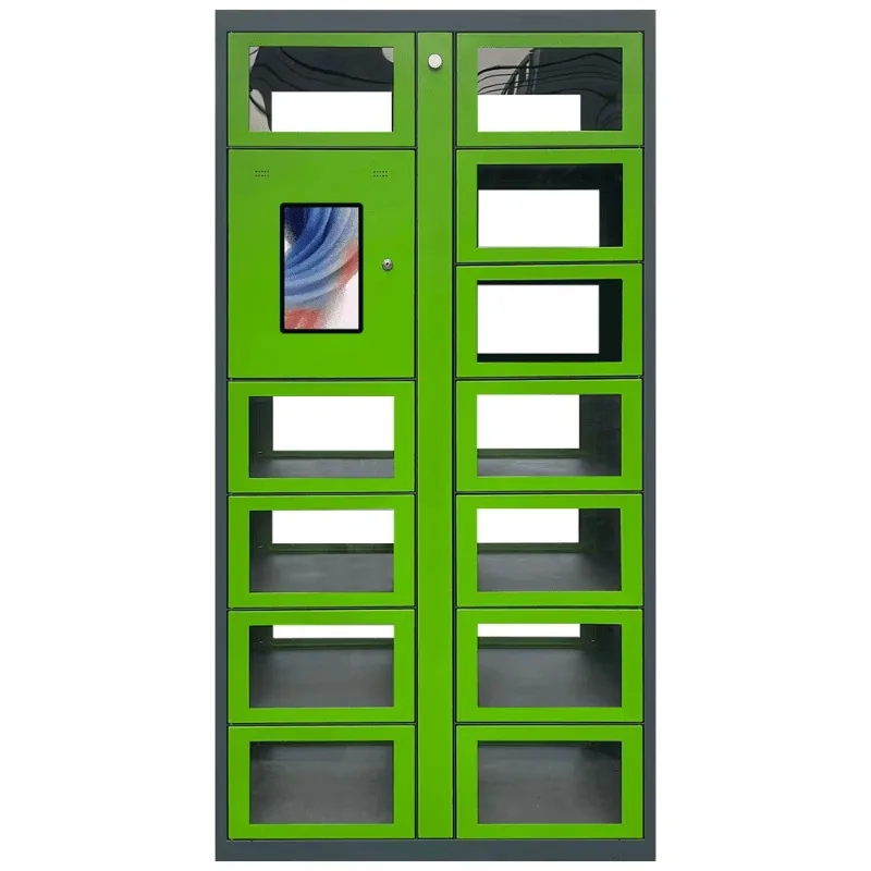 Customized Outdoor Smart Food Locker 24 Hours Self Service Double Sided Electronic Lock Convenient Pickup for Restaurant Food