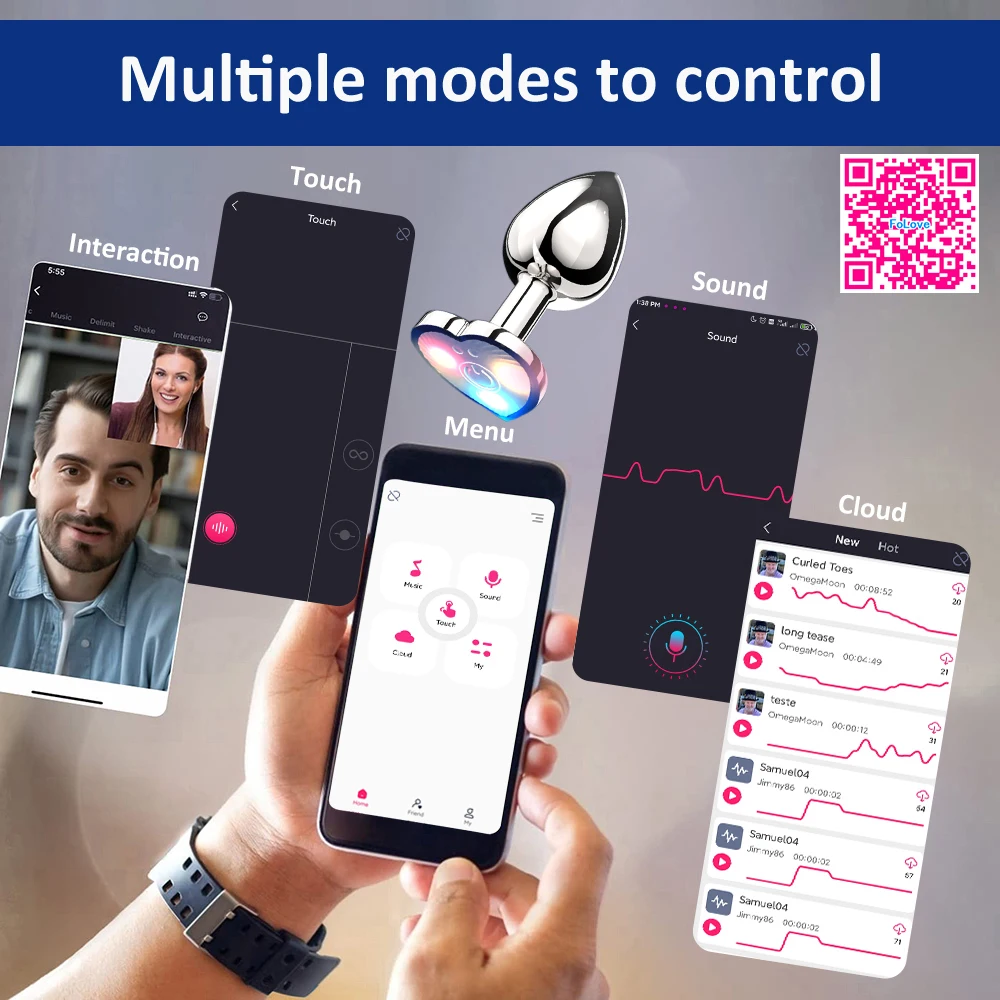 التطبيق التحكم عن بعد المكونات الشرج هزاز للرجال ، أدى ضوء المكونات بعقب ، تدليك البروستاتا ، الشرج ألعاب الجنس ، الاستمناء الذكور #2