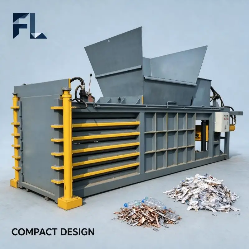 Hydraulic Baler Horizontal Waste Compression Baler Auto Tie System for Cardboard Carton Recycling Factory