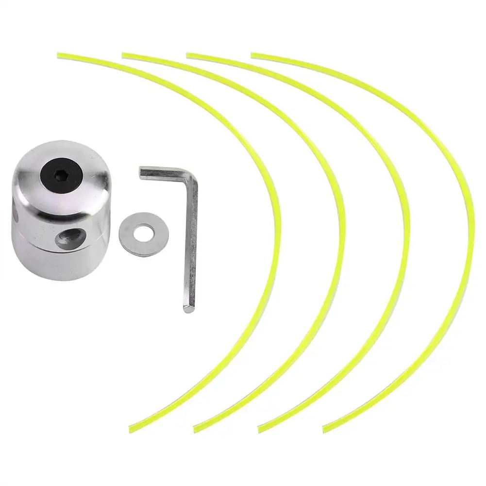 

Universal Aluminum Alloy Trimmer Head String Set for gasoline Grass Brush Cutter Durable Strimmer Accessory 2.5mm String
