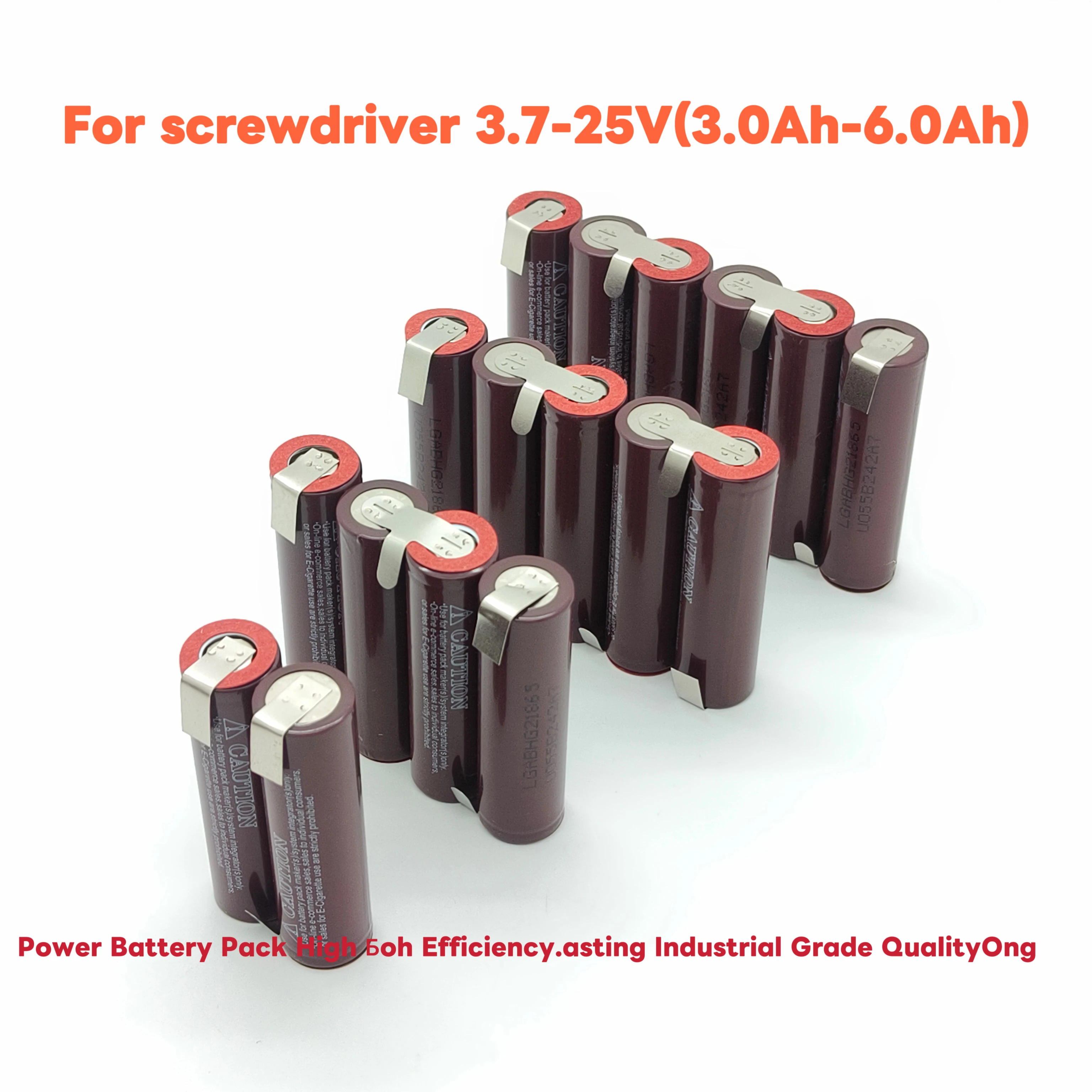 

HG2 18650 Rechargeable Li-Ion Battery Pack 3000-6000mAh, Fit Cordless Drills/Screwdrivers/Power Tools, CE/UN38.3 Approved