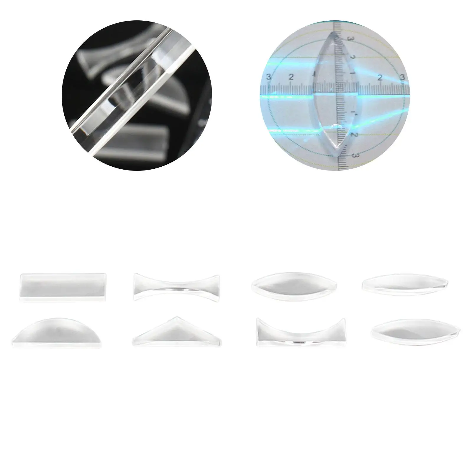 8x Optical Parallel Lens Multifunction Reflector Refraction Lens for Student