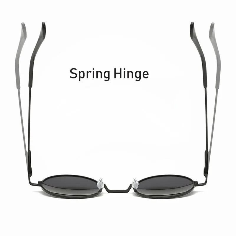 Retro Vintage Round Sunglasses Men Brand Designer Sun Glasses Women Alloy Metal Frame Black Lens Eyewear Driving UV400 view 5