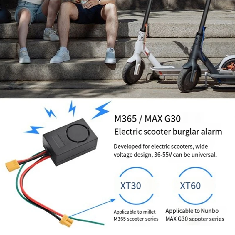 36-55V Electric Scooter Accessories Are Suitable For Ninebot MAX G30 Scooter New Anti-Theft Alarm,XT60 Interface