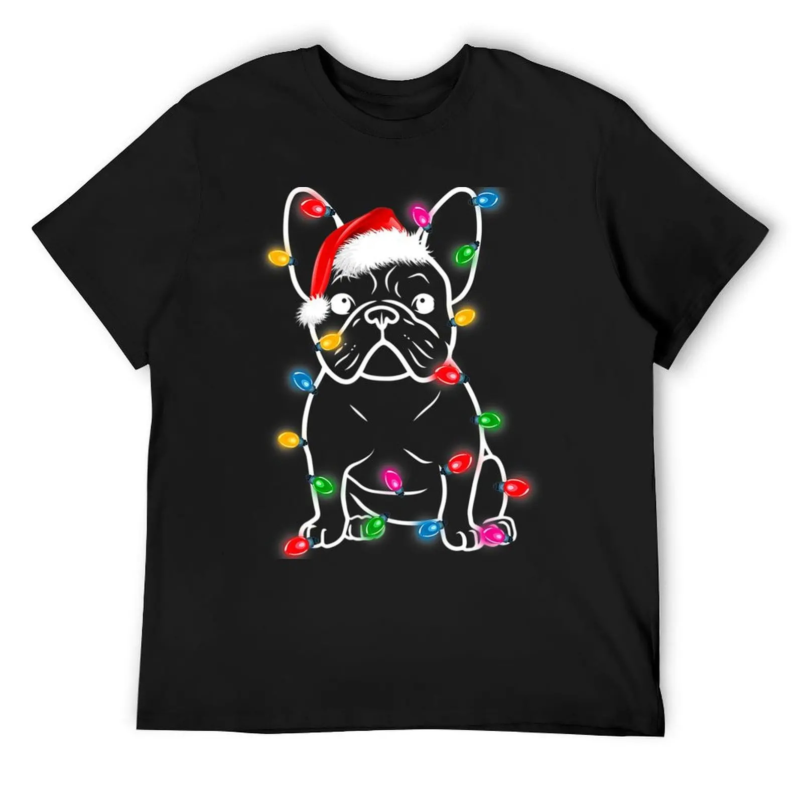 

Funny French Bulldog Dog Tree Christmas Lights Xmas Pajama T-Shirt