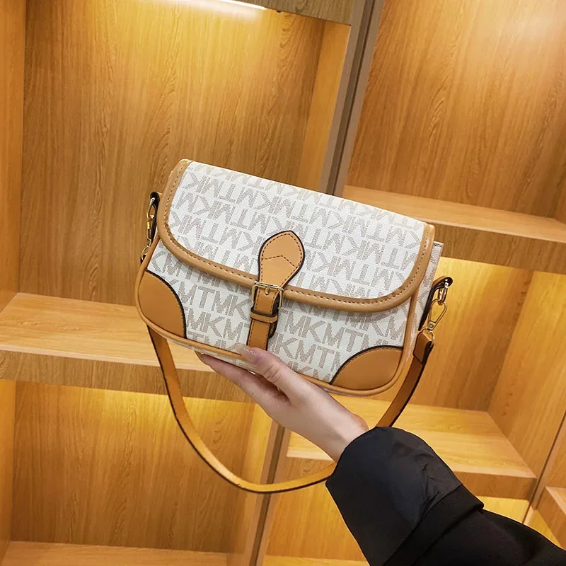 

Vintage Monogram Convertible Bag | European-Inspired Crossbody/Shoulder | Women's Retro Chic Floral Print Purse