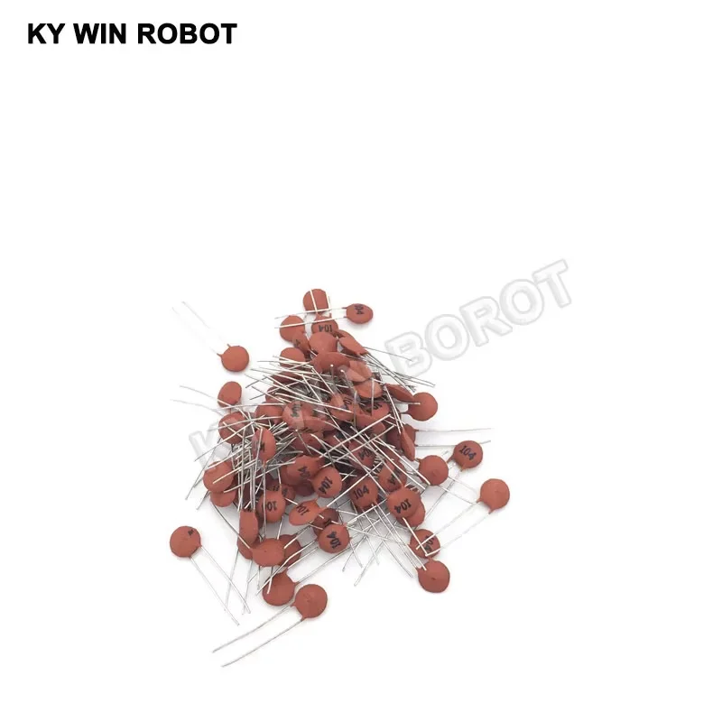 100PCS Ceramic Capacitor 50V 104 100nF 0.1uF IC Electronic Components for Arduino DIY