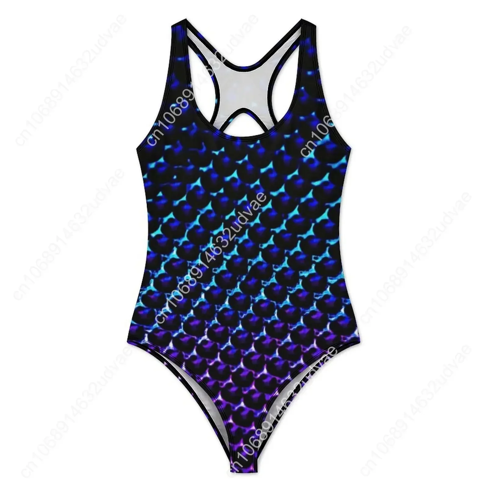 Patterns Metallic Swimsuit Colorful Sparkles One Piece Swimwear Push Up Fashion Bathing Suit Sexy Holiday Graphic Beach Wear