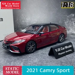 OEM 1:18 scale 2021 Toyota Camry Sport Alloy Sedan Car model Static display holiday gift collection