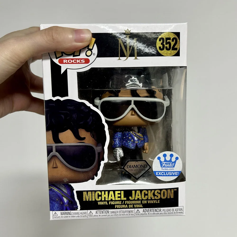 Figuras Funko de Michael Jackson # 352 Figuras de Vinilo Exclusivas de Cantantes de MJ-Star, Colección de Juguetes, Muñecas, Decoración del Hogar, Regalos
